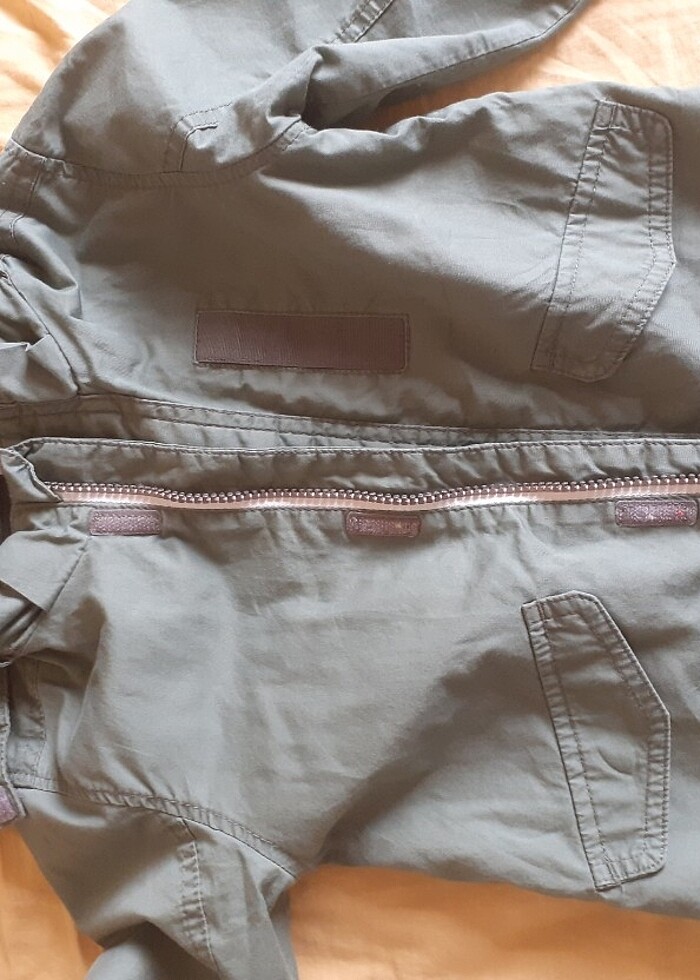 Orijinal harika hatasız haki mont kaban - Görsel 3