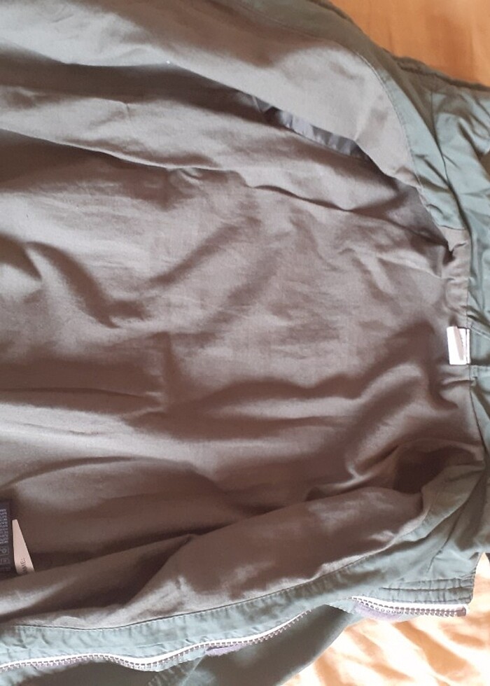 Orijinal harika hatasız haki mont kaban - Görsel 4