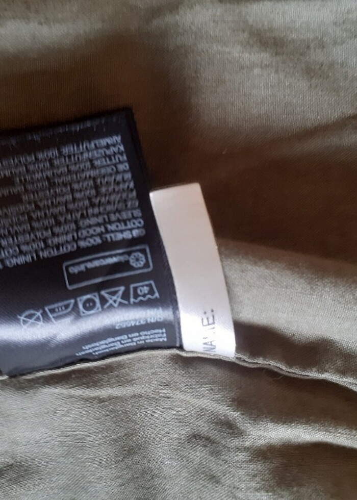 Orijinal harika hatasız haki mont kaban - Görsel 5