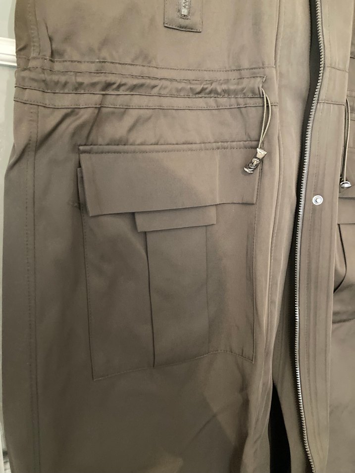 Kadın Yeşil renk Uzun Trençkot/Parka - Görsel 2