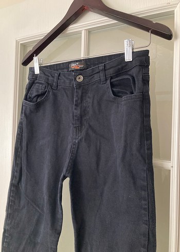 Kadın Siyah Gabardin Mom Model Pantolon - Görsel 3