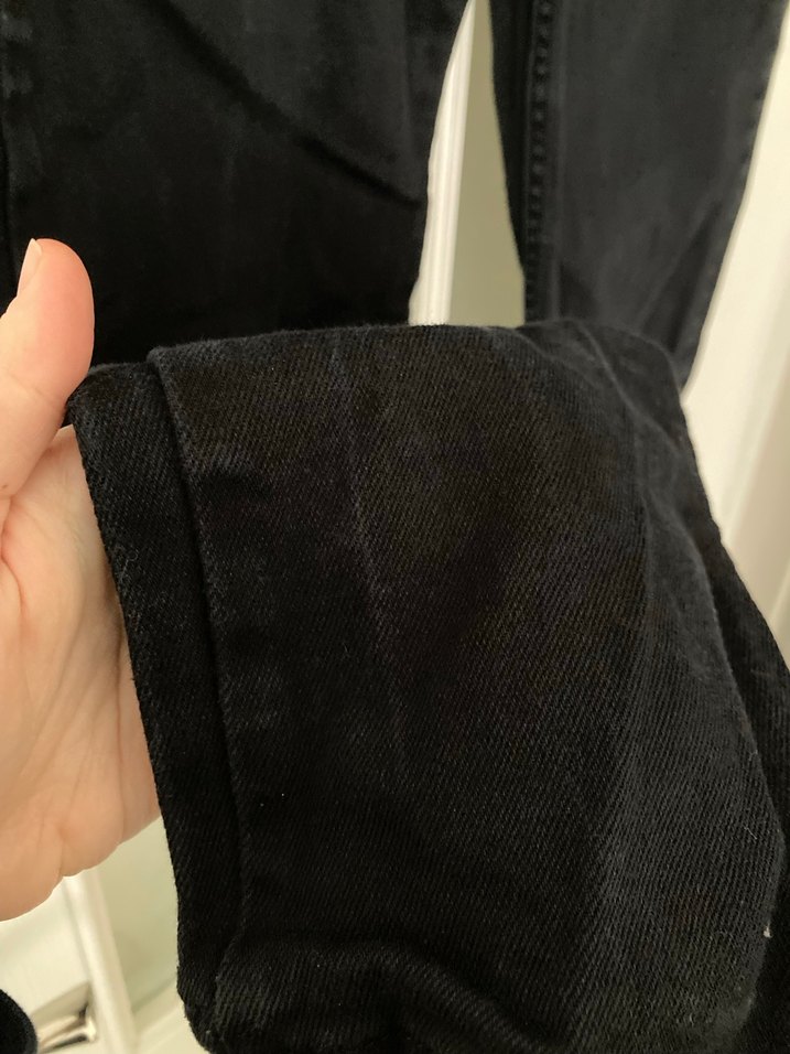 Kadın Siyah Gabardin Mom Model Pantolon - Görsel 2