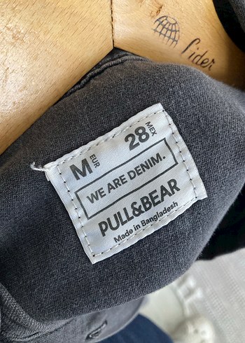 Düğmeli Gri Denim Kadın Gömlek - Görsel 5