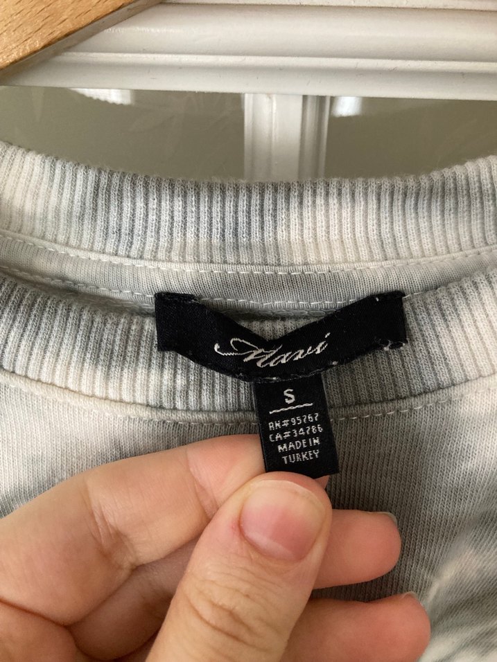 Mavi Marka Batik Desen Uzun Kollu Crop Kadın Sweatshirt - Görsel 4