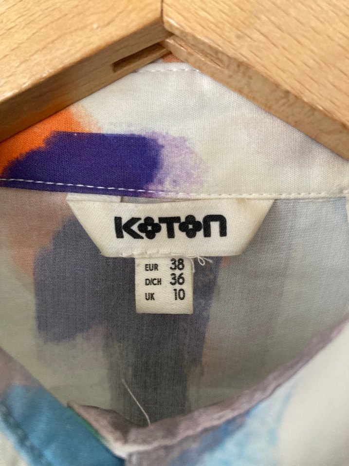 Kadın Çok Renkli Tie-Dye  Gömlek - Görsel 4
