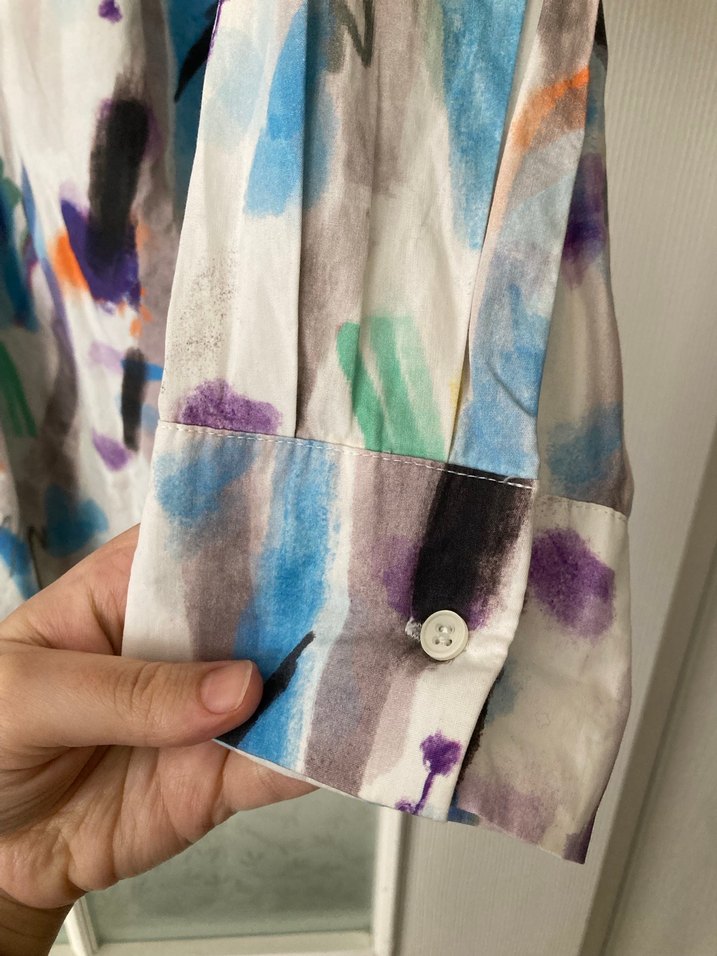 Kadın Çok Renkli Tie-Dye  Gömlek - Görsel 5