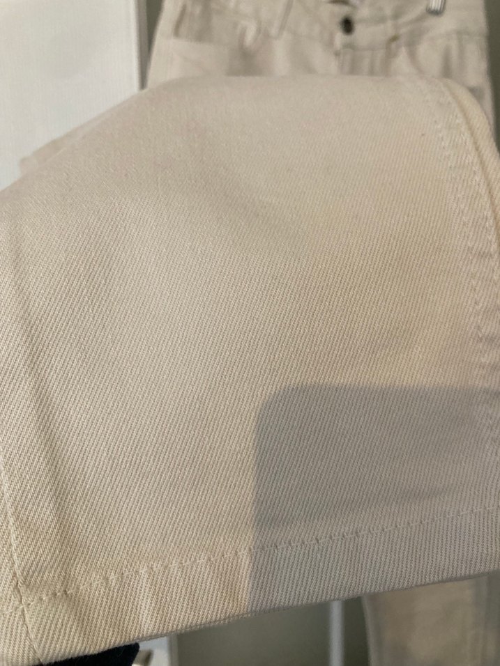 Bej Kadın Gabardin Kumaş Pantolon Mom Model - Görsel 3