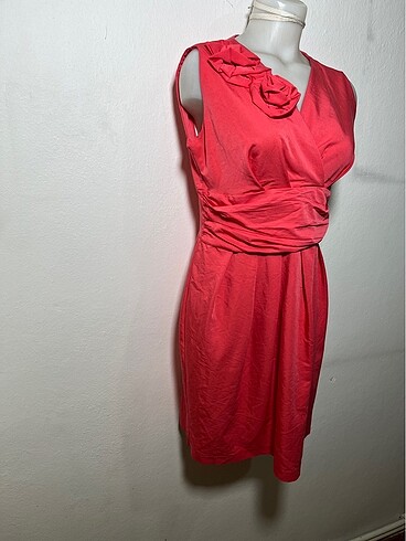 Çiçek detaylı abiye elbise - Görsel 3