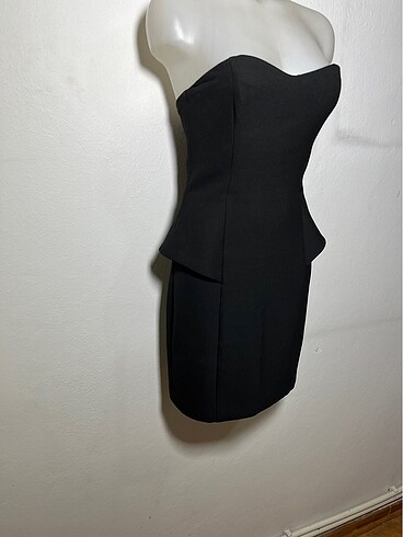 Straplez elbise - Görsel 3