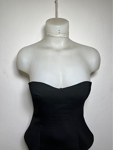 Straplez elbise - Görsel 4