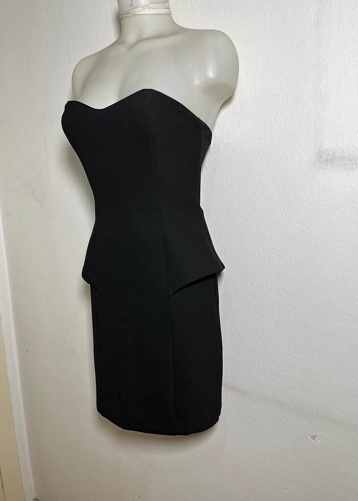 Straplez elbise - Görsel 2