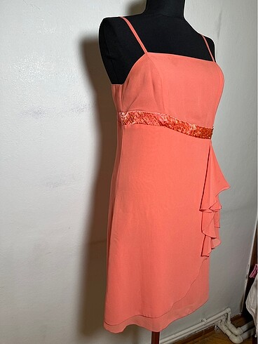 İnce askılı abiye elbise - Görsel 3