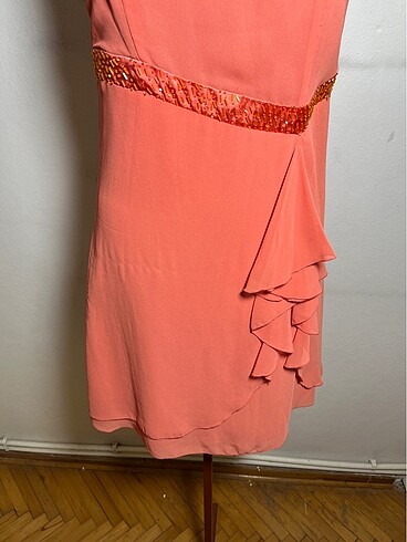 İnce askılı abiye elbise - Görsel 5