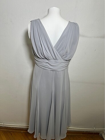 V yaka elbise - Görsel 6