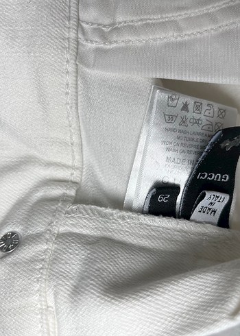 38 Beden Beyaz Denim Pantolon