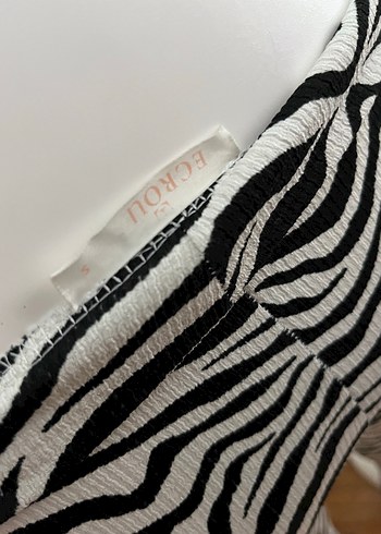Diğer Zebra Desenli İspanyol Paça Pantolon
