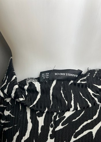 s Beden Zebra Desenli Uzun yırtmaçlı Etek
