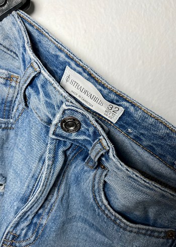 32 Beden Bol Kesim Kot Pantolon