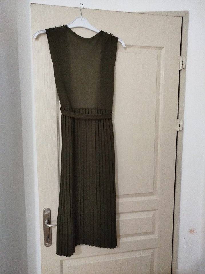 Siyah Pilili Uzun Kolsuz Ofis yelek - Görsel 3