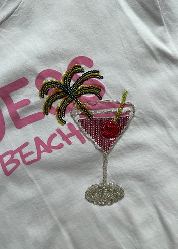 Beyaz Guess Kadın Tişört - Görsel 3