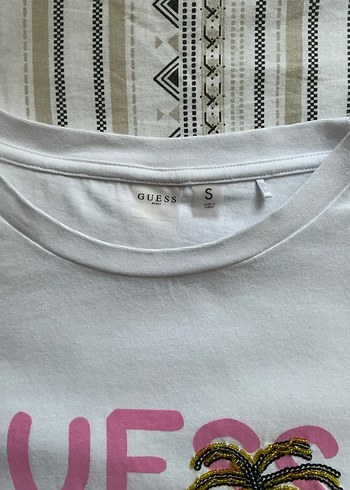 Beyaz Guess Kadın Tişört - Görsel 5