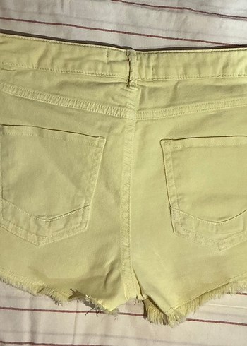 Kadın Sarı Mini Şort - Görsel 2