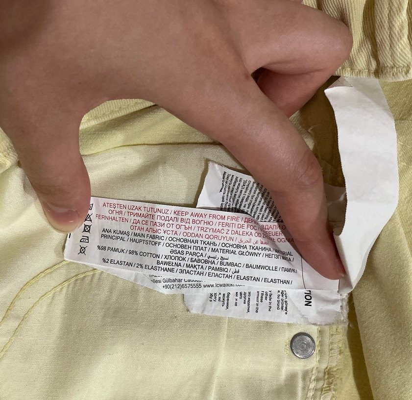 Kadın Sarı Mini Şort - Görsel 4