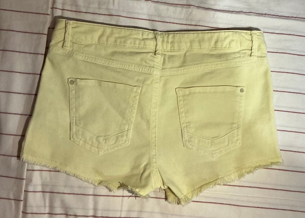 Kadın Sarı Mini Şort - Görsel 2