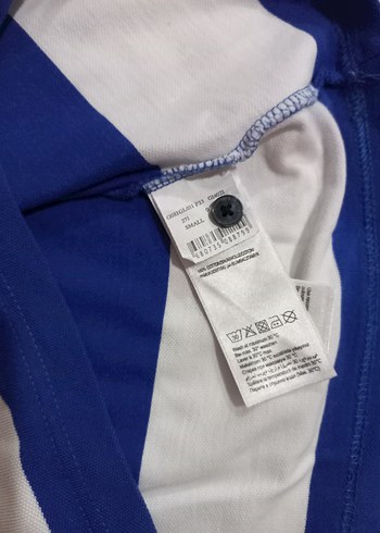 Erkek Mavi Çizgili Polo Tişört - Görsel 6