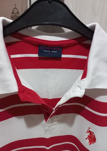 Erkek Kırmızı Çizgili Polo Tişört - Görsel 5