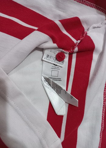 Erkek Kırmızı Çizgili Polo Tişört - Görsel 6