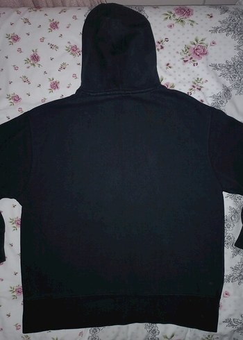 Siyah Kapüşonlu Sweatshirt - Görsel 4