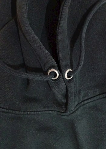 Siyah Kapüşonlu Sweatshirt - Görsel 6