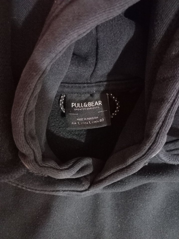 Siyah Kapüşonlu Sweatshirt - Görsel 5