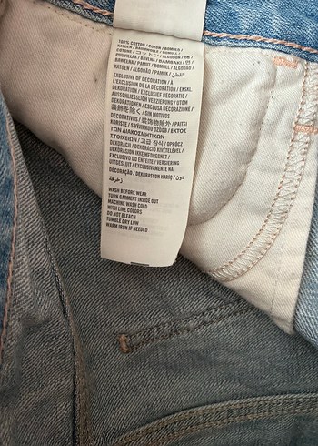 xs Beden mavi Renk hollister y2k vintage bohem kot şort