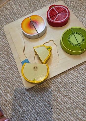 Ahşap Kesilebilir Meyve Oyuncak Seti - Görsel 2