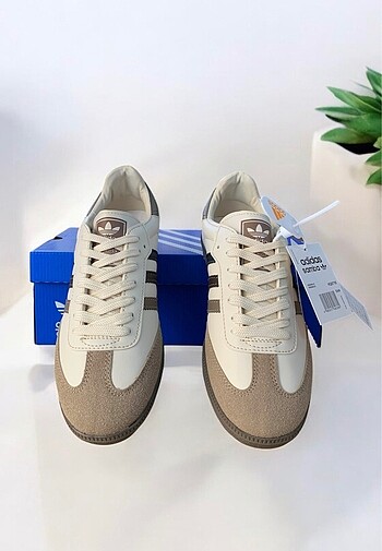 39 Beden ten rengi Renk Adidas Samba - Bej-Kahve - No 39