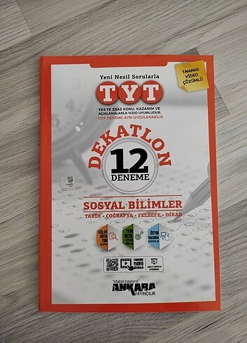 Dekatlon TYT Sosyal Bilimler 12'li Deneme