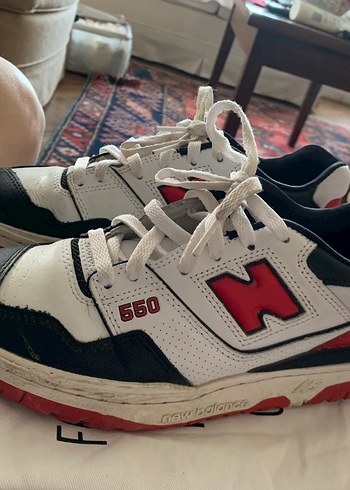 New Balance New balance 550 Kadın Beyaz Siyah Spor Ayakkabı