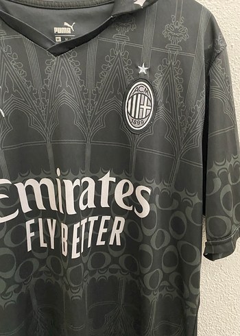 AC Milan 2023-2024 Sezonu Siyah Forma - Görsel 2