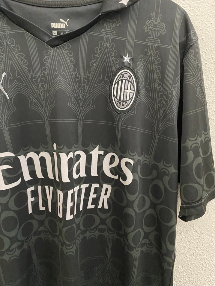 AC Milan 2023-2024 Sezonu Siyah Forma - Görsel 2