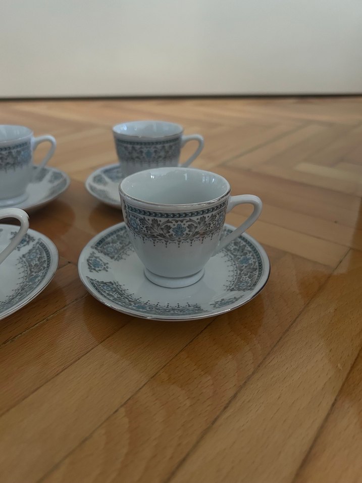 6lı vintage fincan seti - Görsel 2