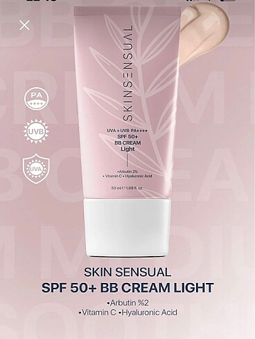 Skin sensual bb cream light 50 spf
