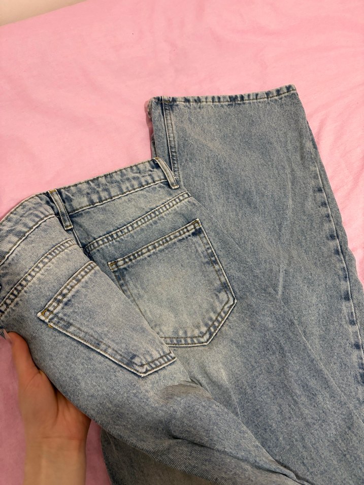 Kadın Açık Mavi Midi Boy Regular Fit Kot Pantolon - Görsel 2