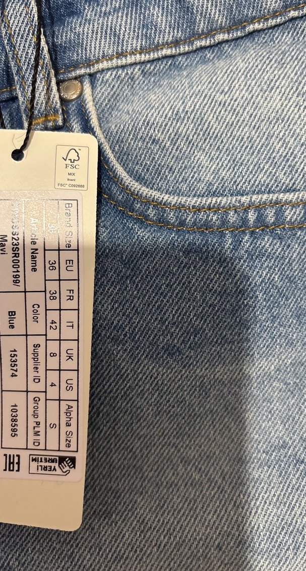 Rahat Kesim Kadın Kot Şort - Görsel 2