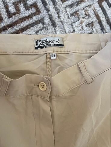 Zara KREM DAR PAÇA PANTOLON
