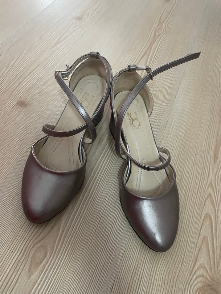 Bej/ Vizon Tokalı İnce Topuklu Kadın Abiye Ayakkabı - Görsel 2