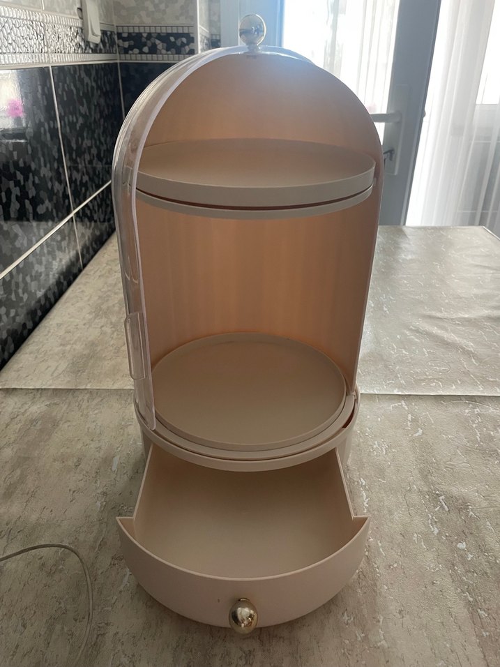 Şeffaf Kapaklı Makyaj Organizatörü/ Düzenleyici - Görsel 3