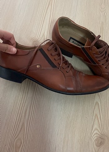 Kahverengi Deri Erkek Klasik Ayakkabı - Görsel 2