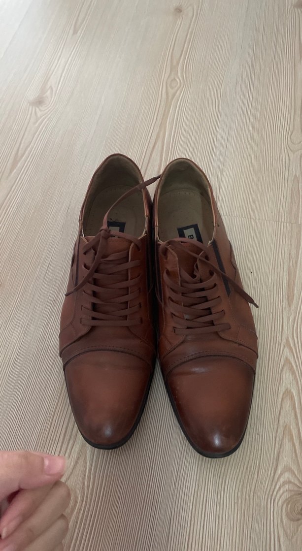Kahverengi Deri Erkek Klasik Ayakkabı - Görsel 4